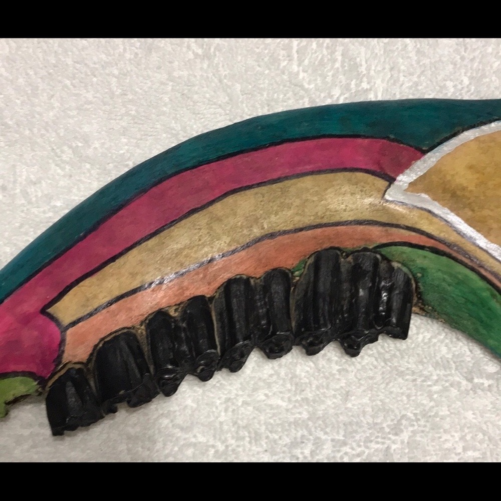 One of a kind Bovine bone art
